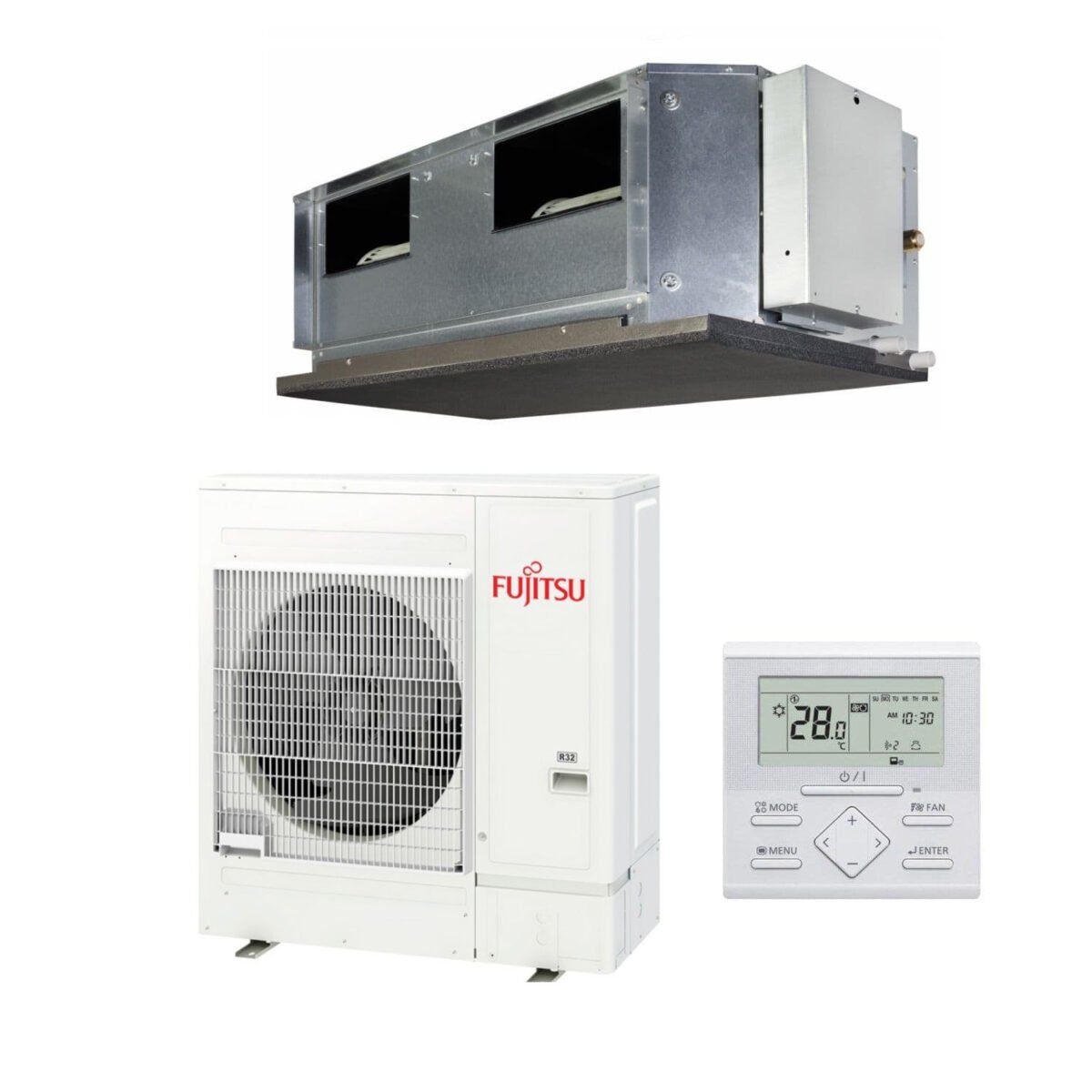 Fujitsu Kasetinis Split oro kondicionierius 100-250 Pa KR 13,40/15,50 kW - Image 1
